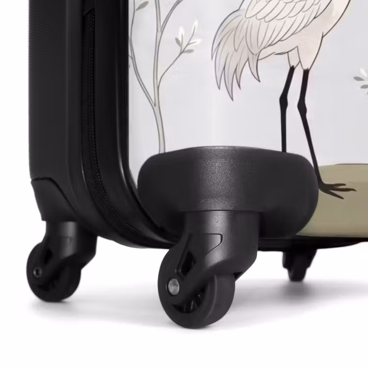 Suitcase - Minimalist - Cranes - Blue — 6