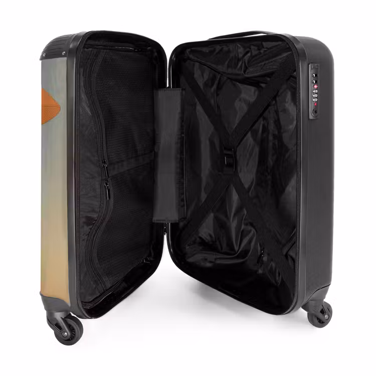 Suitcase - Minimalist - Silhouette - Orange — 3