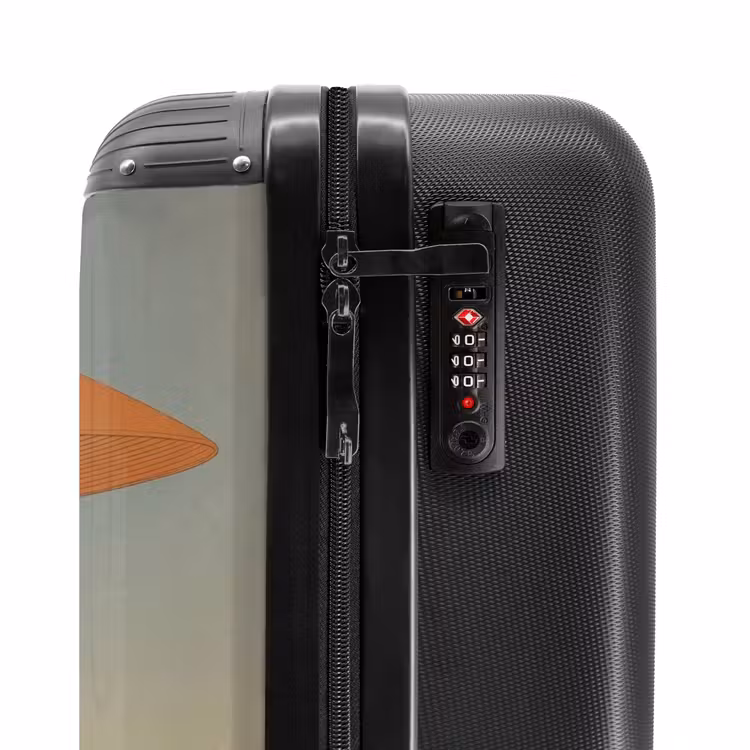Suitcase - Minimalist - Silhouette - Orange — 5
