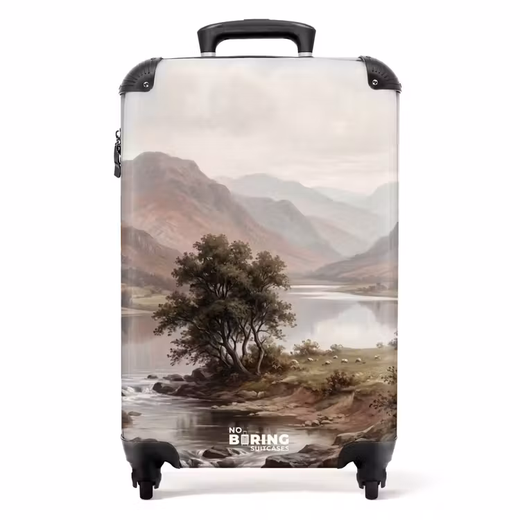 Suitcase - Mountain Landscape - Lake - Mountains - Valley - Classic — 1