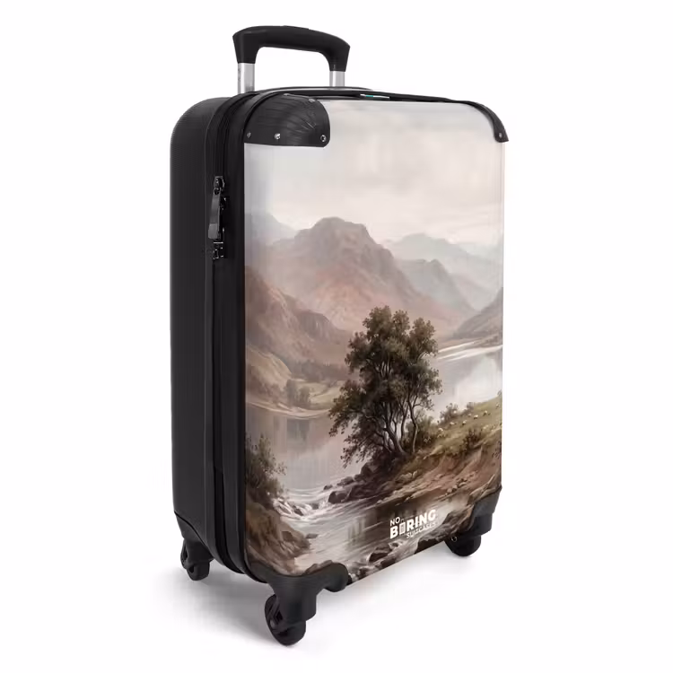 Suitcase - Mountain Landscape - Lake - Mountains - Valley - Classic — 4