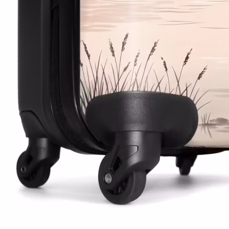 Suitcase - Mountain Peak - Lake - Blossoms — 6