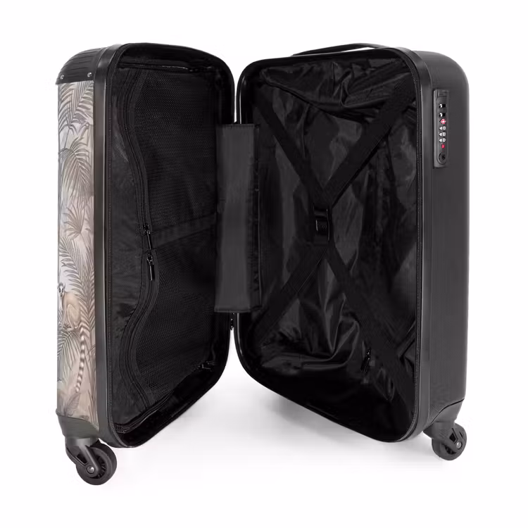 Suitcase - Nature - Jungle - Ring-tailed lemur - Brown — 3