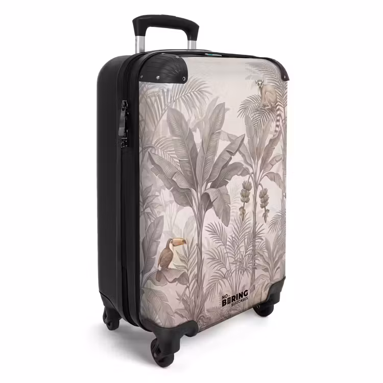 Suitcase - Nature - Jungle - Ring-tailed lemur - Brown — 4