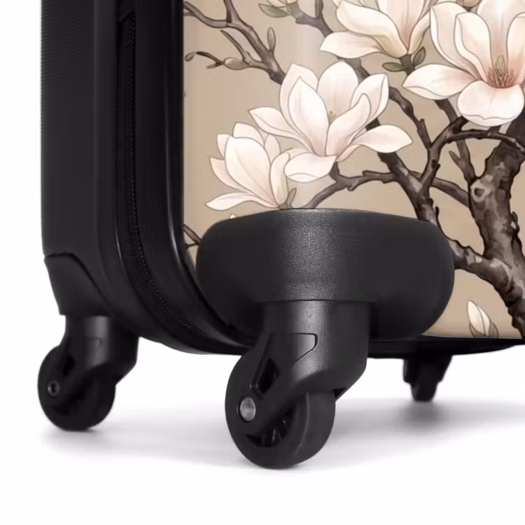 Suitcase - Oriental - Birds - Beige — 6