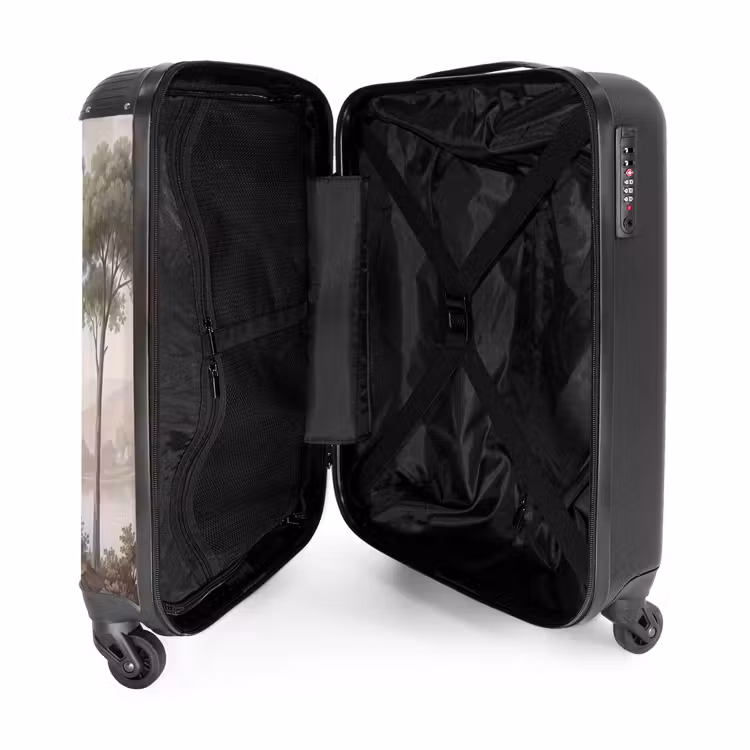 Suitcase - Trees - Lake - Mountains - Illustration — 3