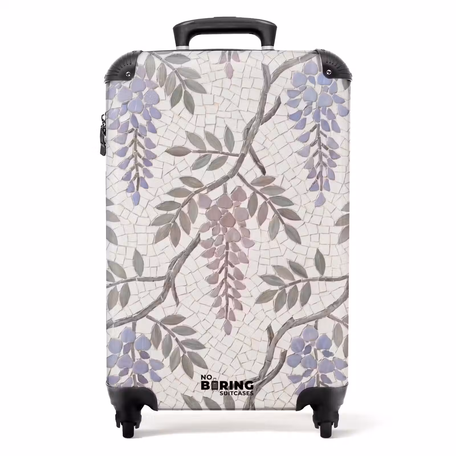 Suitcase - Flowers - Mosaic - Nature - Pattern - Purple — 1