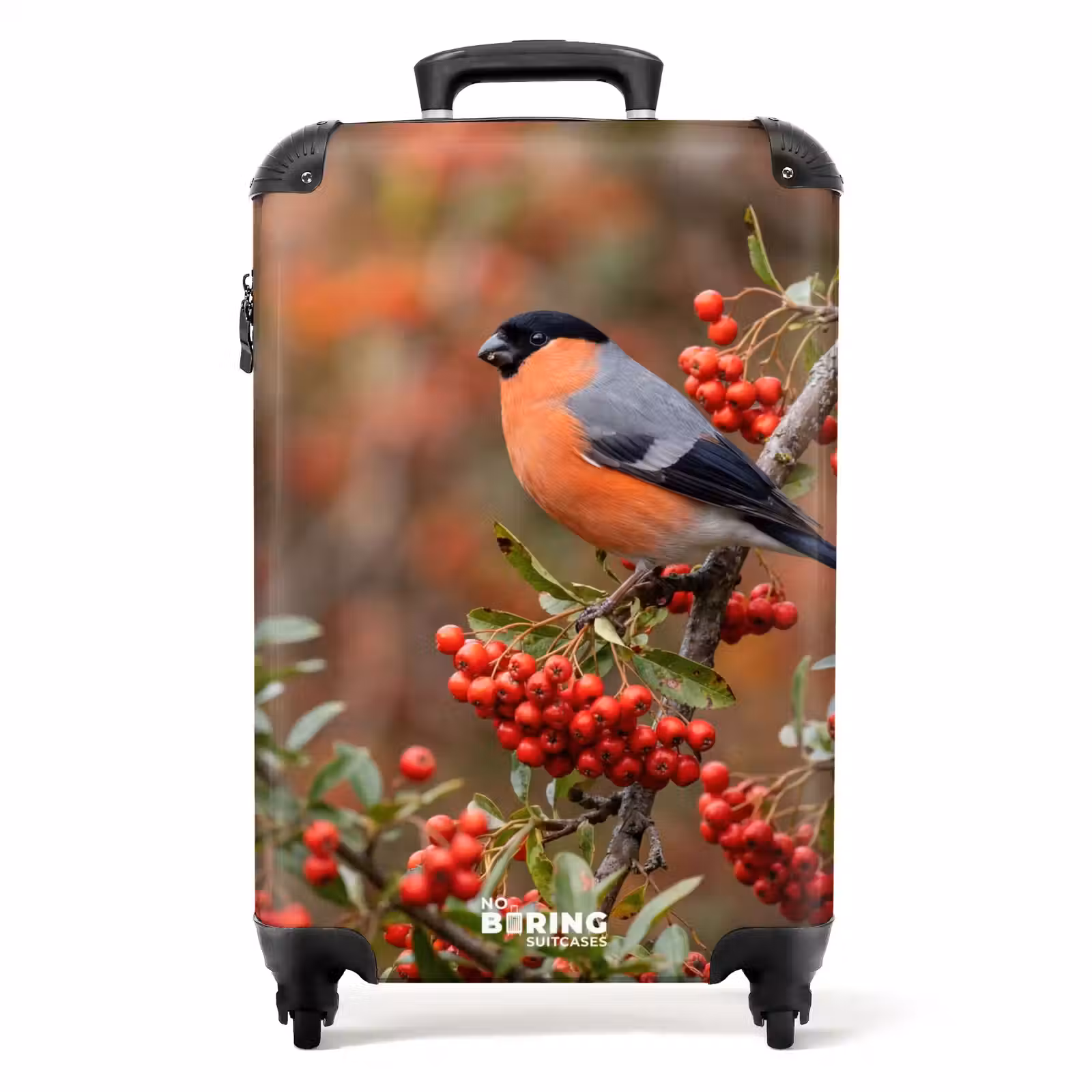 Suitcase - Goldfinch - Berries - Fall - Nature - Colorful — 1