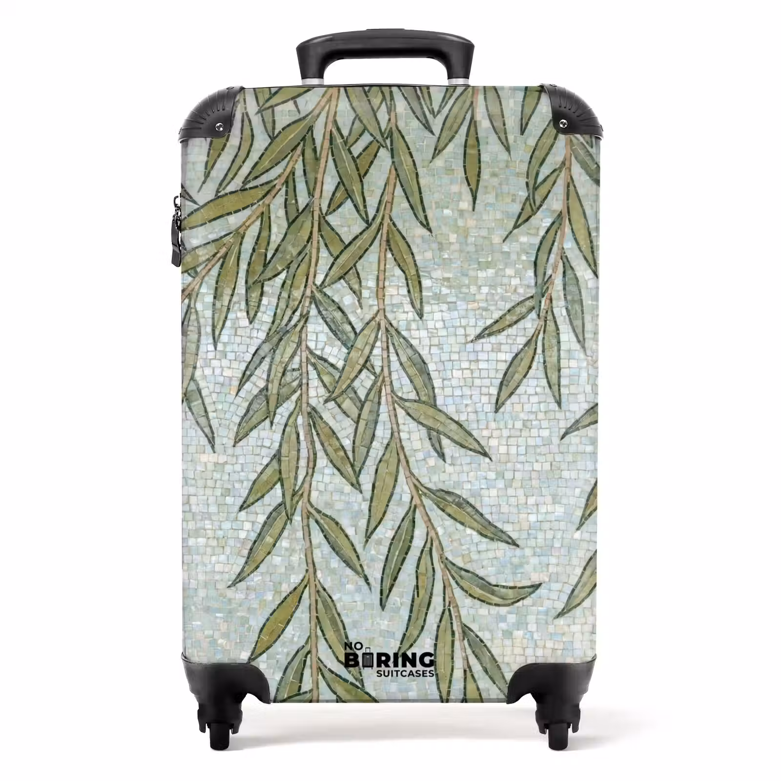 Suitcase - Plants - Mosaic - Pattern - Green - Blue — 1