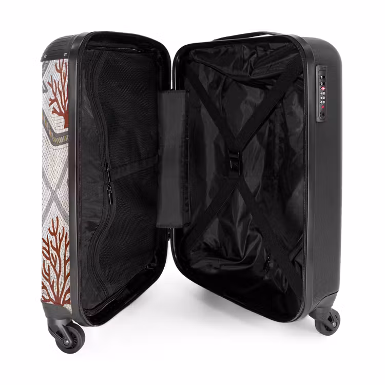 Suitcase - Animal - Mosaic - Sea - Classic - Brown — 3