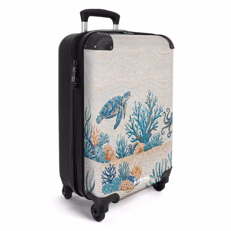 Suitcase - Animals - Underwater - Nature - Mosaic - Blue — 4