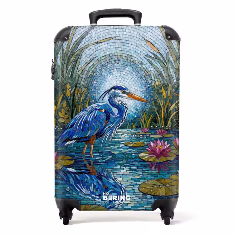 Suitcase - Bird - Water - Nature - Abstract - Blue — 1