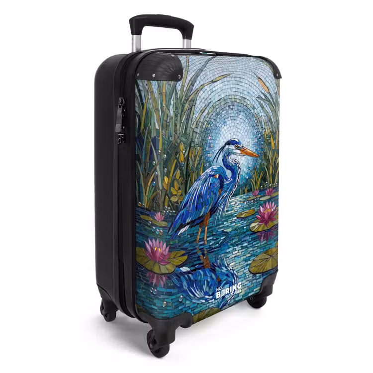 Suitcase - Bird - Water - Nature - Abstract - Blue — 4