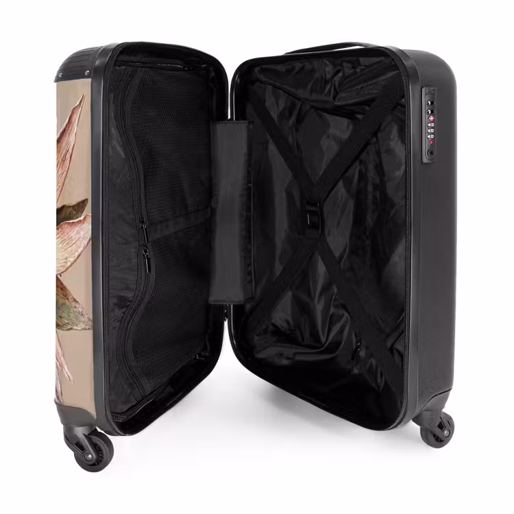 Suitcase - Dried Flower - Protea - Vintage - Beige - Rustic — 3
