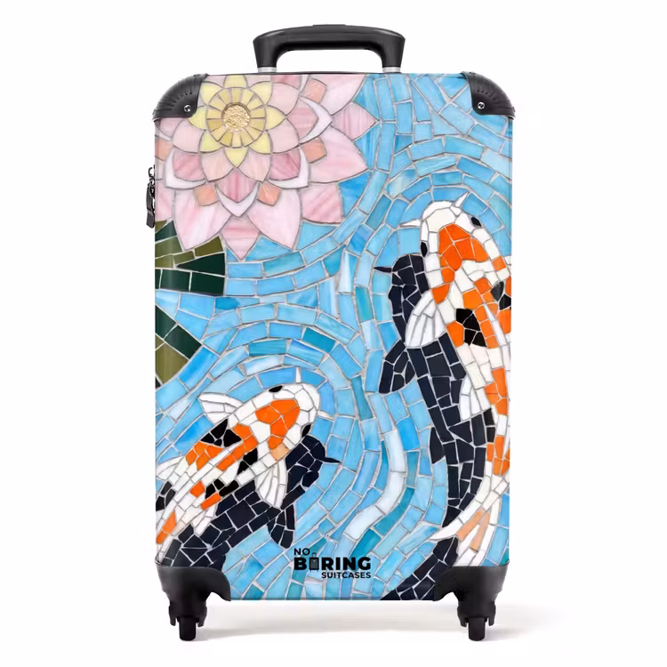 Suitcase - Fish - Water - Nature - Mosaic - Blue — 1