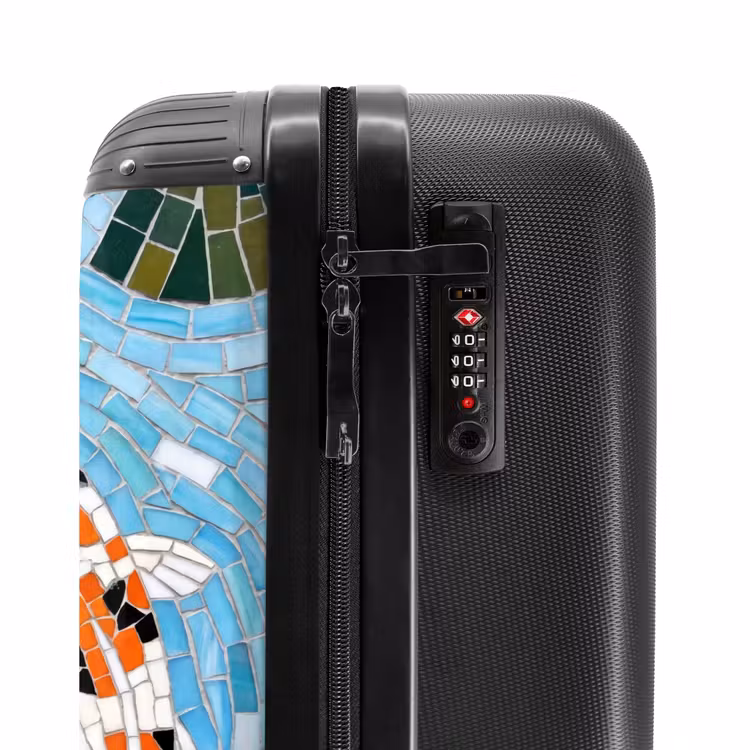 Suitcase - Fish - Water - Nature - Mosaic - Blue — 5