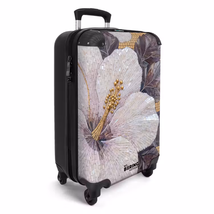 Suitcase - Flowers - Mosaic - Art - Modern - Gold — 4