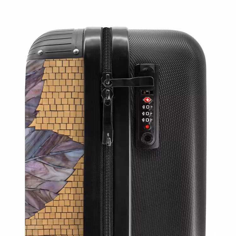 Suitcase - Flowers - Mosaic - Art - Modern - Gold — 5