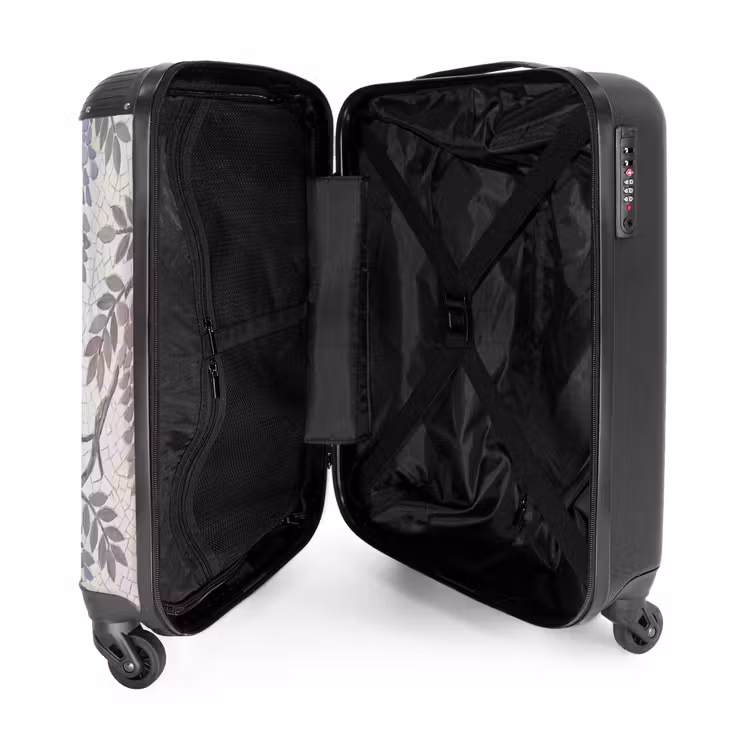 Suitcase - Flowers - Mosaic - Nature - Pattern - Purple — 3