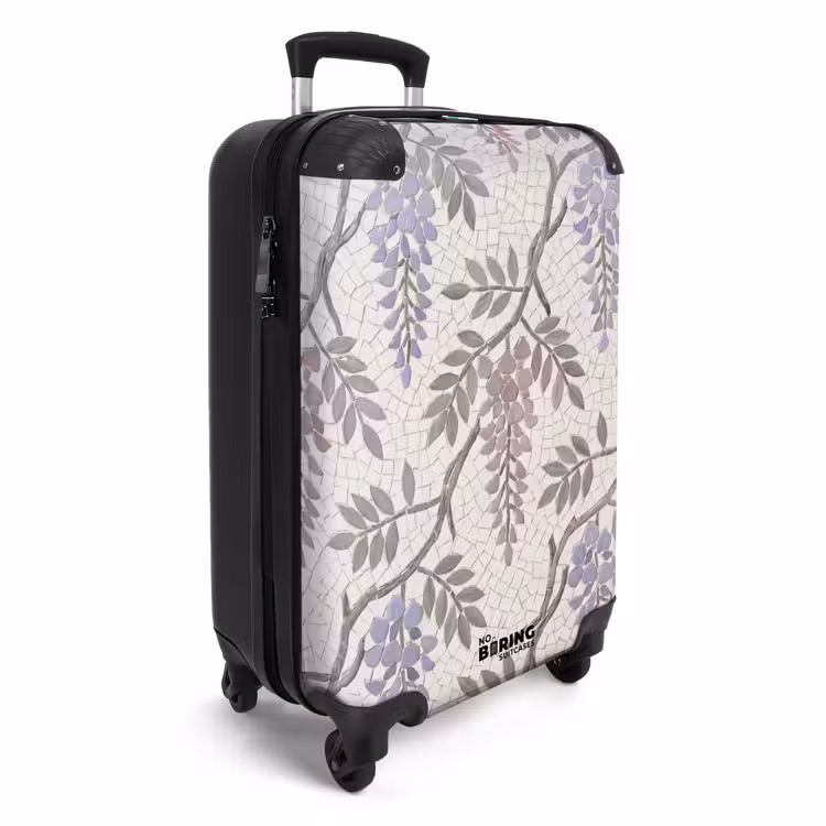 Suitcase - Flowers - Mosaic - Nature - Pattern - Purple — 4
