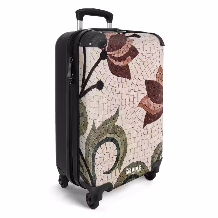 Suitcase - Flowers - Mosaic - Pattern - Abstract - Green — 4