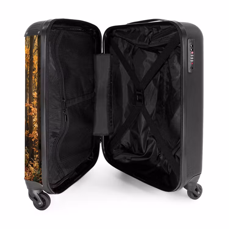 Suitcase - Forest Path - Autumn Forest - Leaves - Orange - Nostalgic — 3