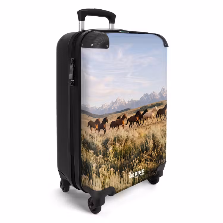 Suitcase - Horses - Herd - Mountains - Freedom - Wild — 4