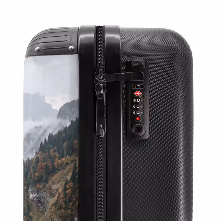 Suitcase - Mountains - Valley - Fog - Fall - Nature — 5