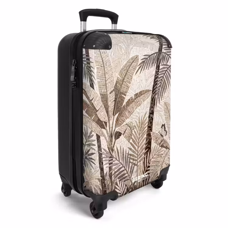 Suitcase - Nature - Leaves - Landscape - Mosaic - Beige — 4