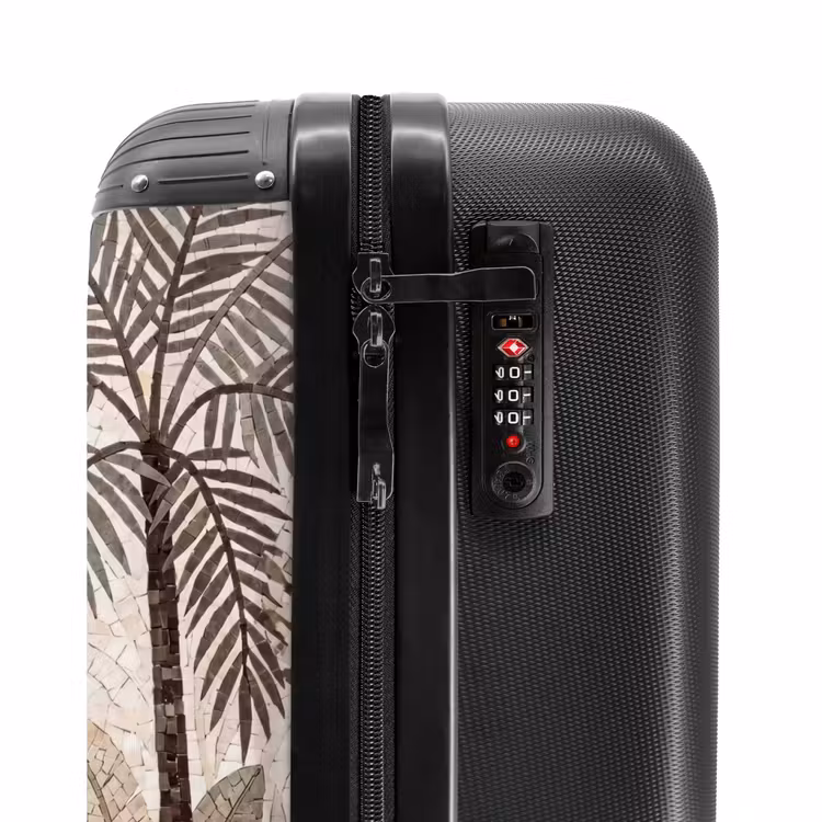 Suitcase - Nature - Leaves - Landscape - Mosaic - Beige — 5