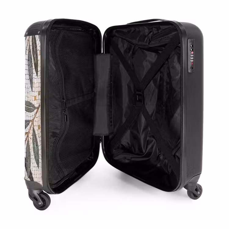 Suitcase - Plant - Leaf - Mosaic - Green — 3