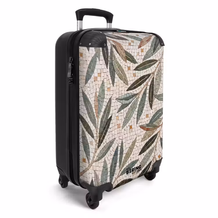 Suitcase - Plant - Leaf - Mosaic - Green — 4