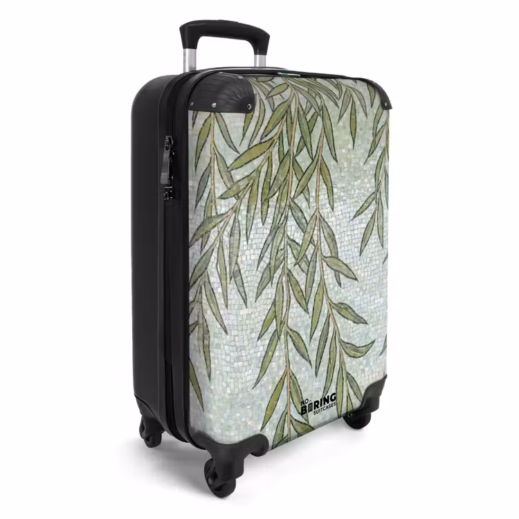 Suitcase - Plants - Mosaic - Pattern - Green - Blue — 4
