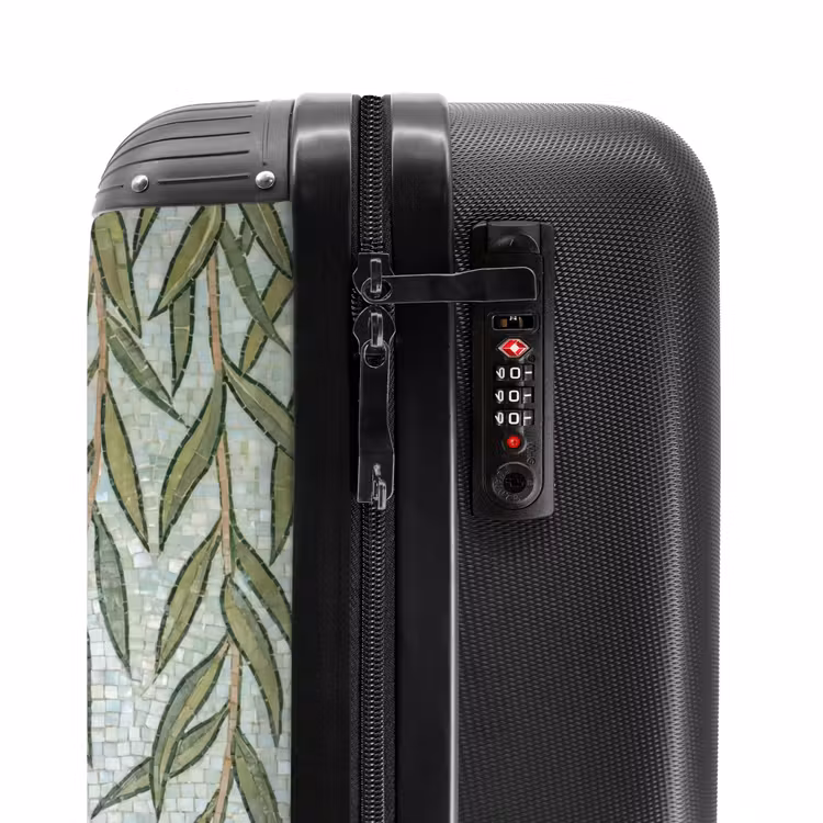 Suitcase - Plants - Mosaic - Pattern - Green - Blue — 5