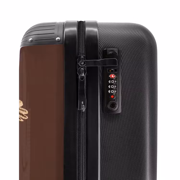 Suitcase - Poppy Bulb - Dried Flower - Brown - Minimalist — 5