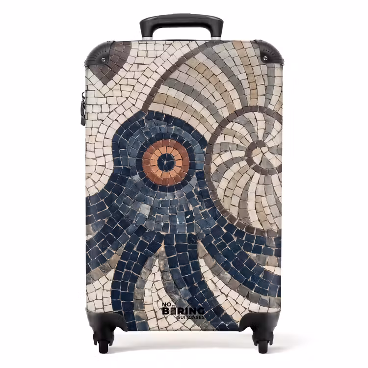 Suitcase - Seaside Life - Mosaic - Art - Vintage - Beige — 1