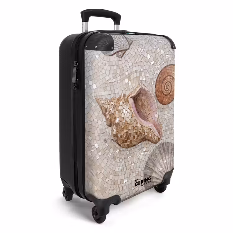 Suitcase - Shell - Mosaic - Sea - Beige - Modern — 4
