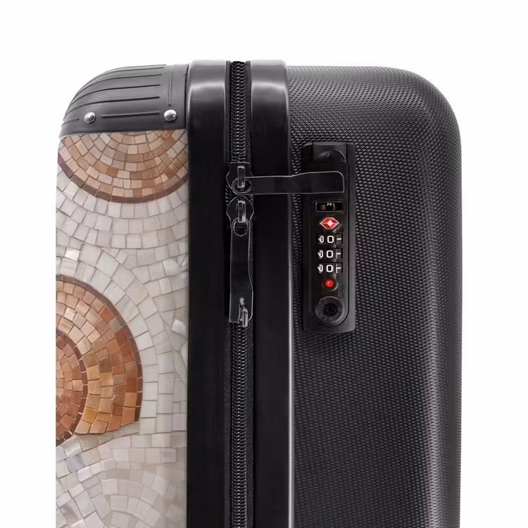 Suitcase - Shell - Mosaic - Sea - Beige - Modern — 5