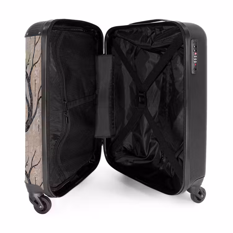 Suitcase - Tree - Flowers - Mosaic - Art - White — 3