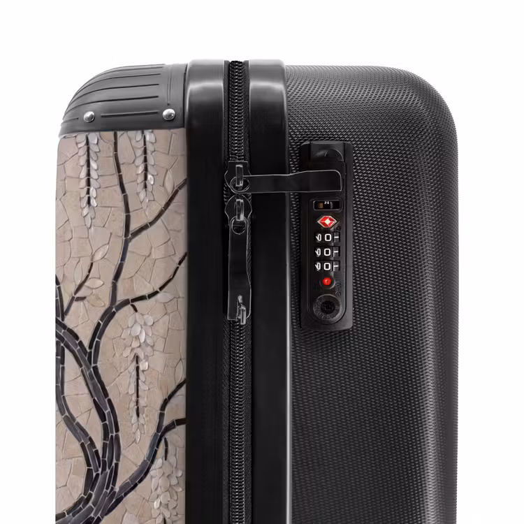 Suitcase - Tree - Flowers - Mosaic - Art - White — 5