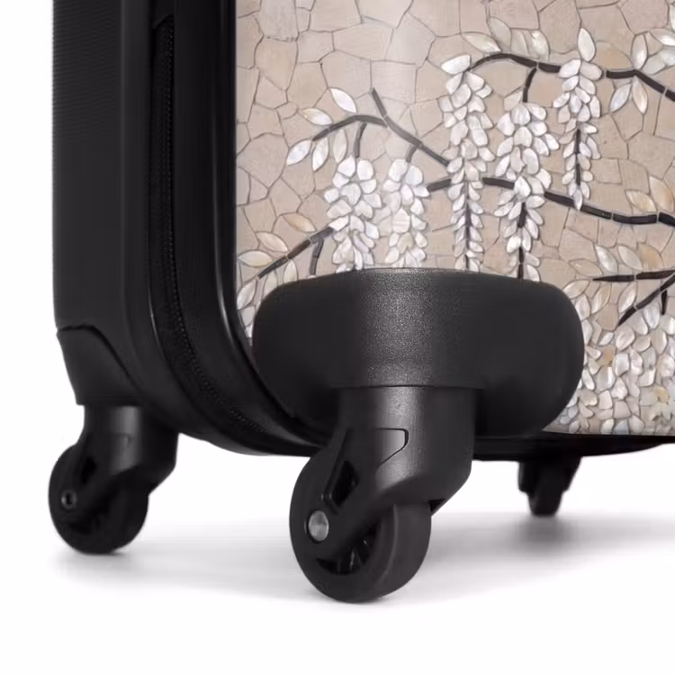 Suitcase - Tree - Flowers - Mosaic - Art - White — 6