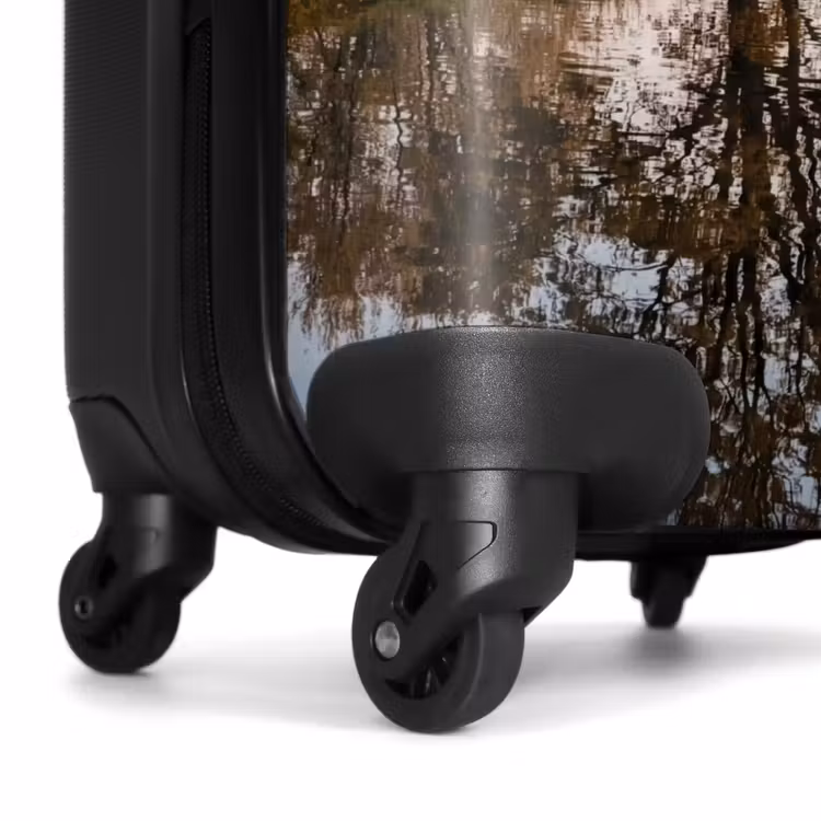 Suitcase - Trees - Reflection - Water - Sunrise - Serene — 6
