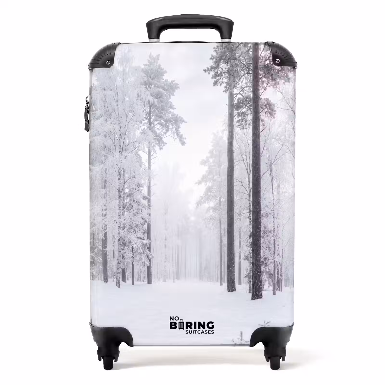 Suitcase - Forest - Snow - Path - Winter - Silence — 1