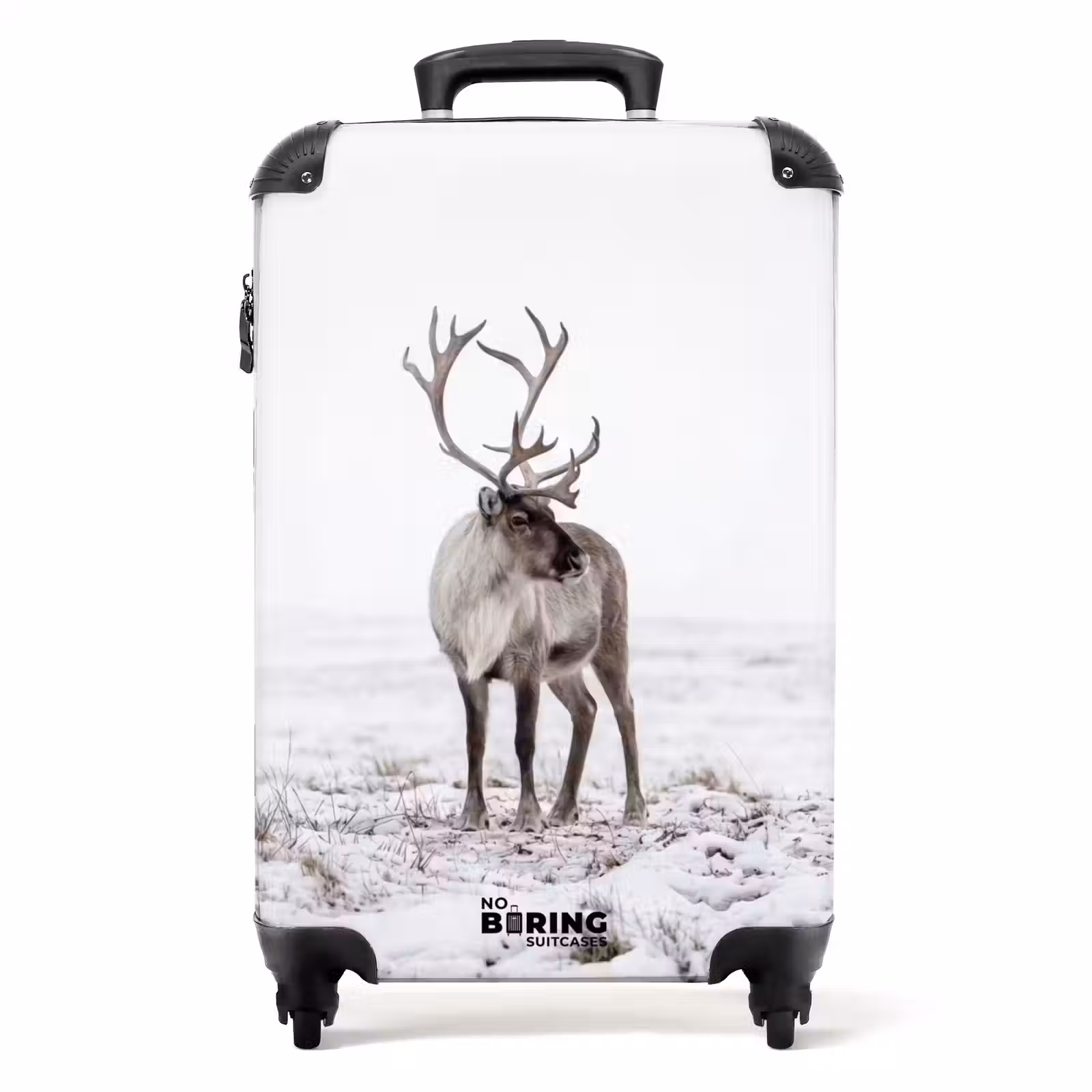 Suitcase - Reindeer - Antlers - Snow - Winter — 1