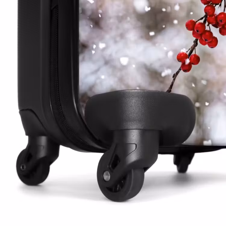 Suitcase - Berries - Branches - Snow - Winter - Colorful — 6