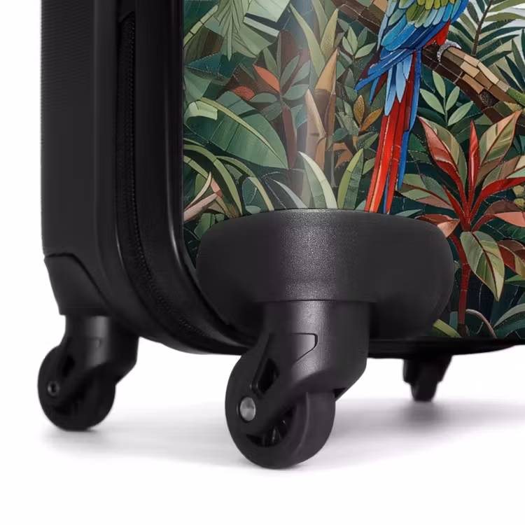 Suitcase - Bird - Jungle - Nature - Mosaic - Green — 6
