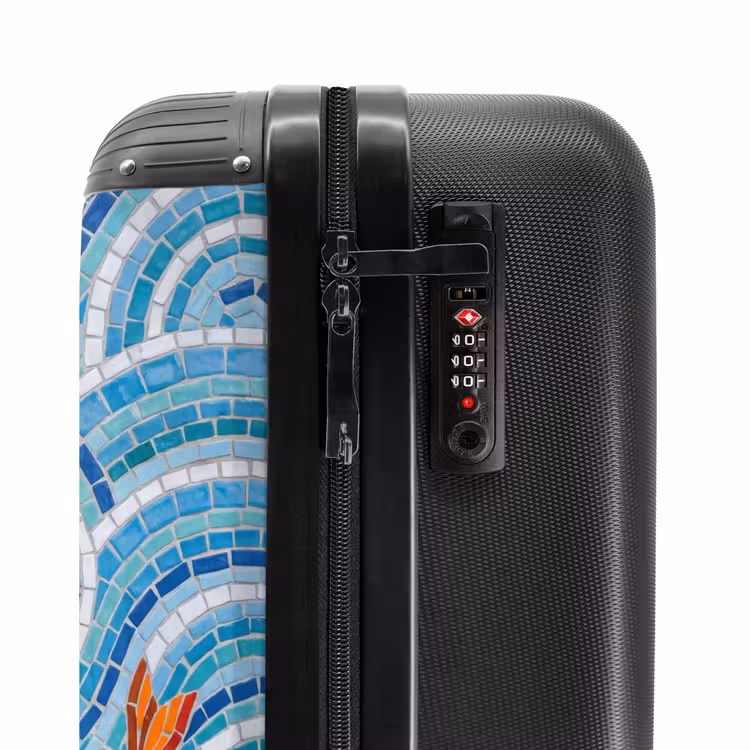 Suitcase - Fish - Mosaic - Water - Decorative - Blue — 5