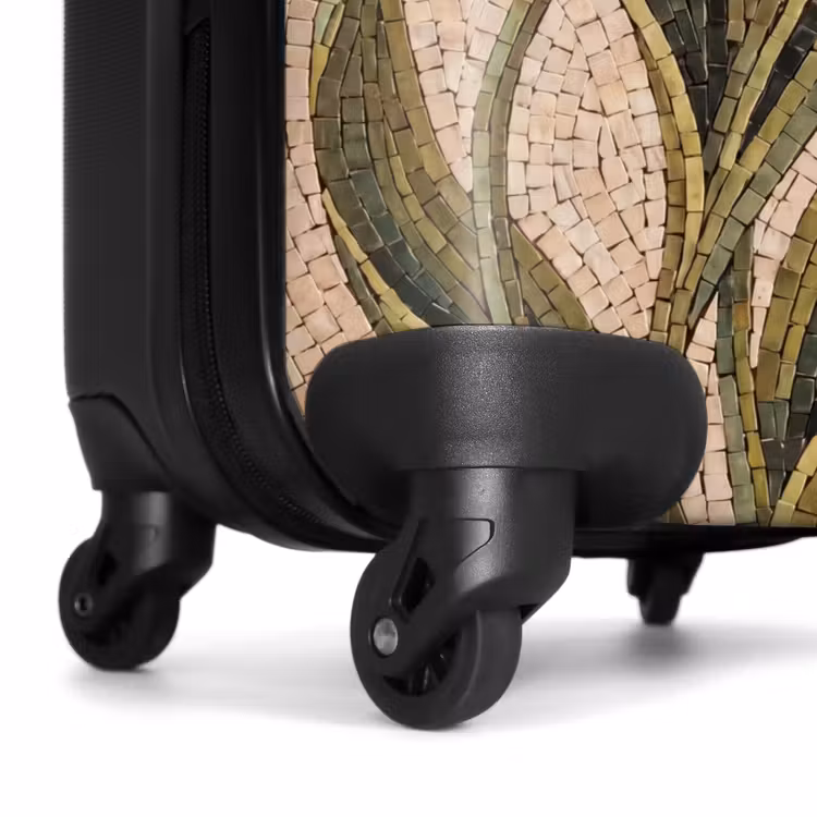 Suitcase - Flowers - Mosaic - Red - Green - Art — 6