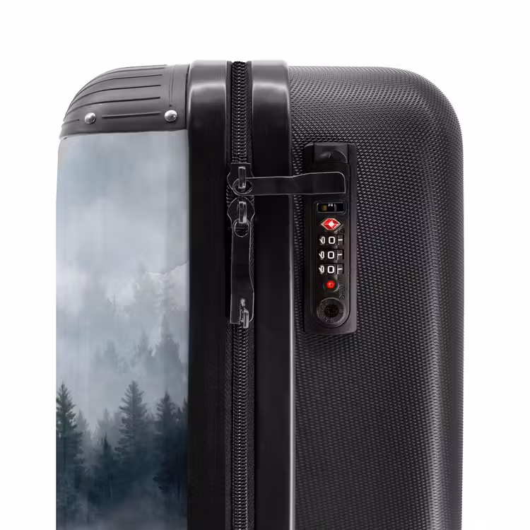 Suitcase - Forest - Lake - Fog - Nature - Gray — 5