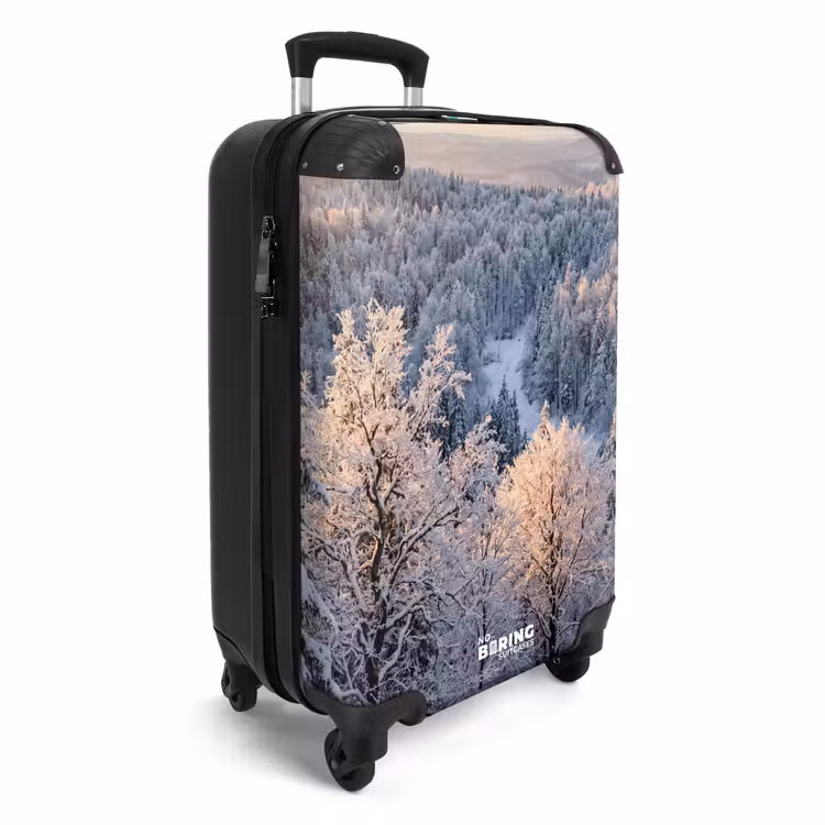 Suitcase - Forest - Mountains - Gold - Winter - Warm — 4